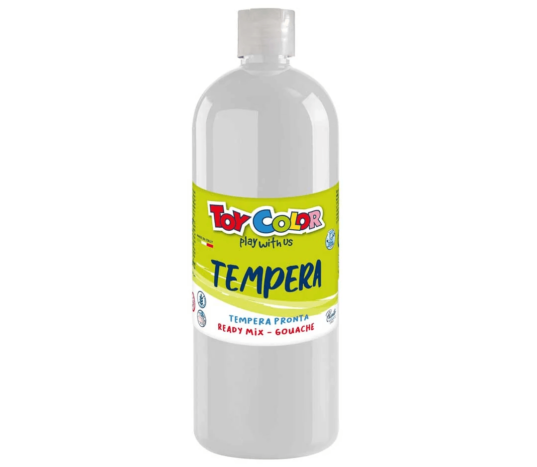 Tempera barva Toy Color 0554.601, bela, 1000 ml
