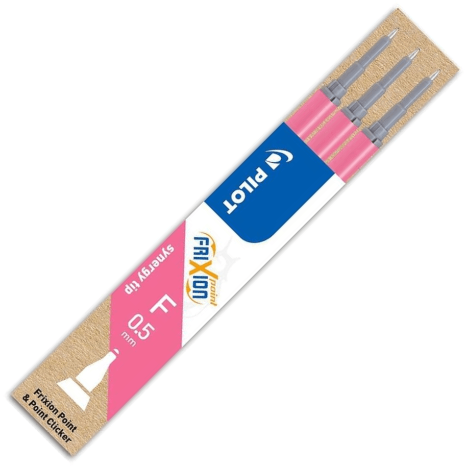 Vložek (polnilo) za roler pisalo Pilot FriXion BLS-FRP5-P-S3, 0.5 mm, roza, 3 kosi