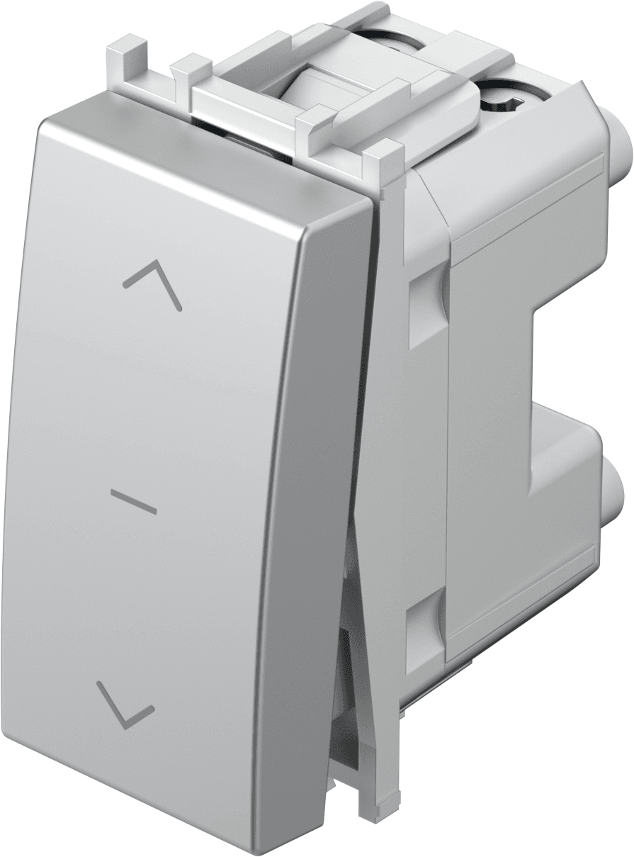 Tipkalo za žaluzije 1-0-2 TEM MODUL Blister SM41 ES NT 10 -B, 16 A, 250 V, 1M, mat srebrna