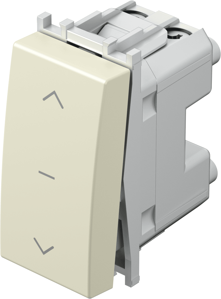 Tipkalo za žaluzije 1-0-2 TEM MODUL Blister SM41 IW NT 10 -B, 16 A, 250 V, 1M, sijaj bež