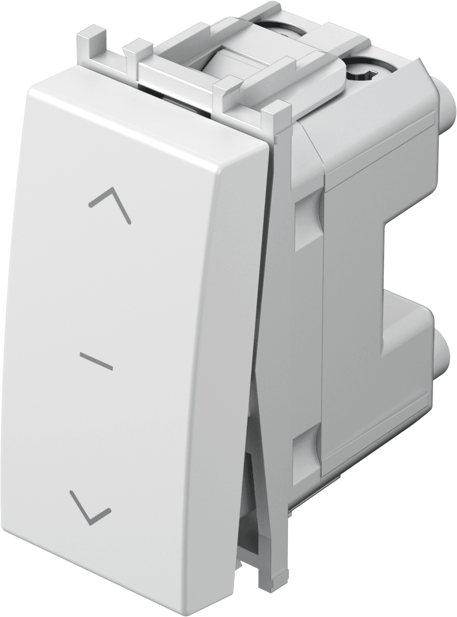 Tipkalo za žaluzije 1-0-2 TEM MODUL Blister SM41 PW NT 10 -B, 16 A, 250 V, 1M, sijaj bela