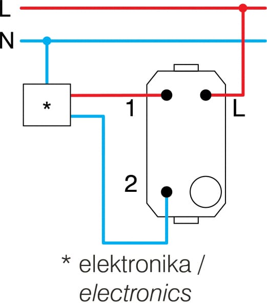 Mehanizem menjalnega tipkala TEM MODUL Blister SM61 -B, 16 A, 250 V, 1M, siva - slika 4